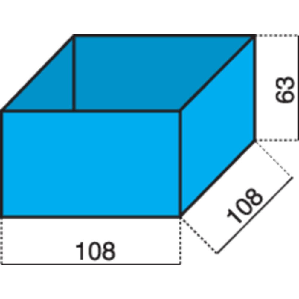 hünersdorff Sortimentskasten Hünersdorff Sortimentskoffer-Einsatz (L x B x H) 108 x 108 x 63 mm An (624300)
