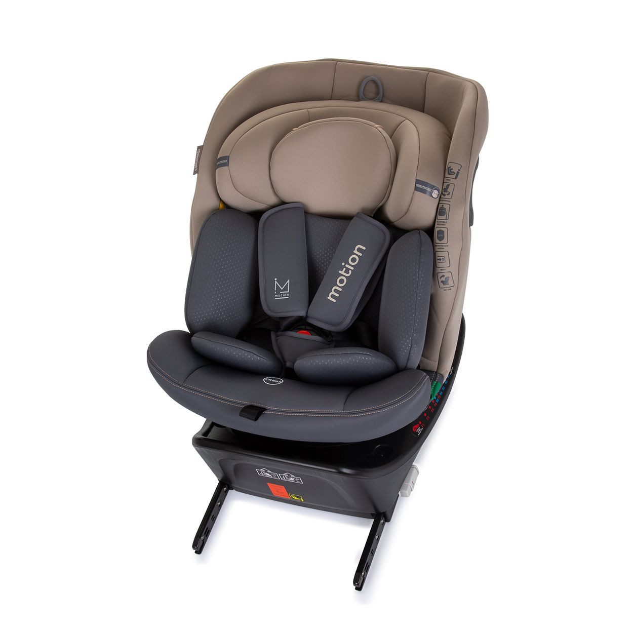 Chipolino Autokindersitz i-Size Kindersitz Motion, ab: 0, bis: 12, (40 - 150 cm) Isofix 360° drehbar verstellbar