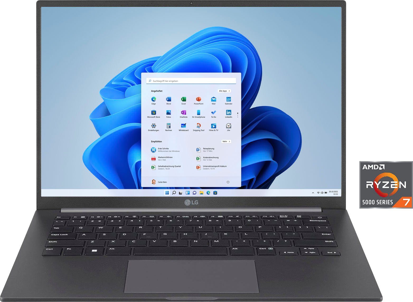 LG UltraPC Notebook (35,5 cm/14 Zoll, AMD Ryzen 7 5825U, Radeon Vega  Graphics, 1000 GB SSD)