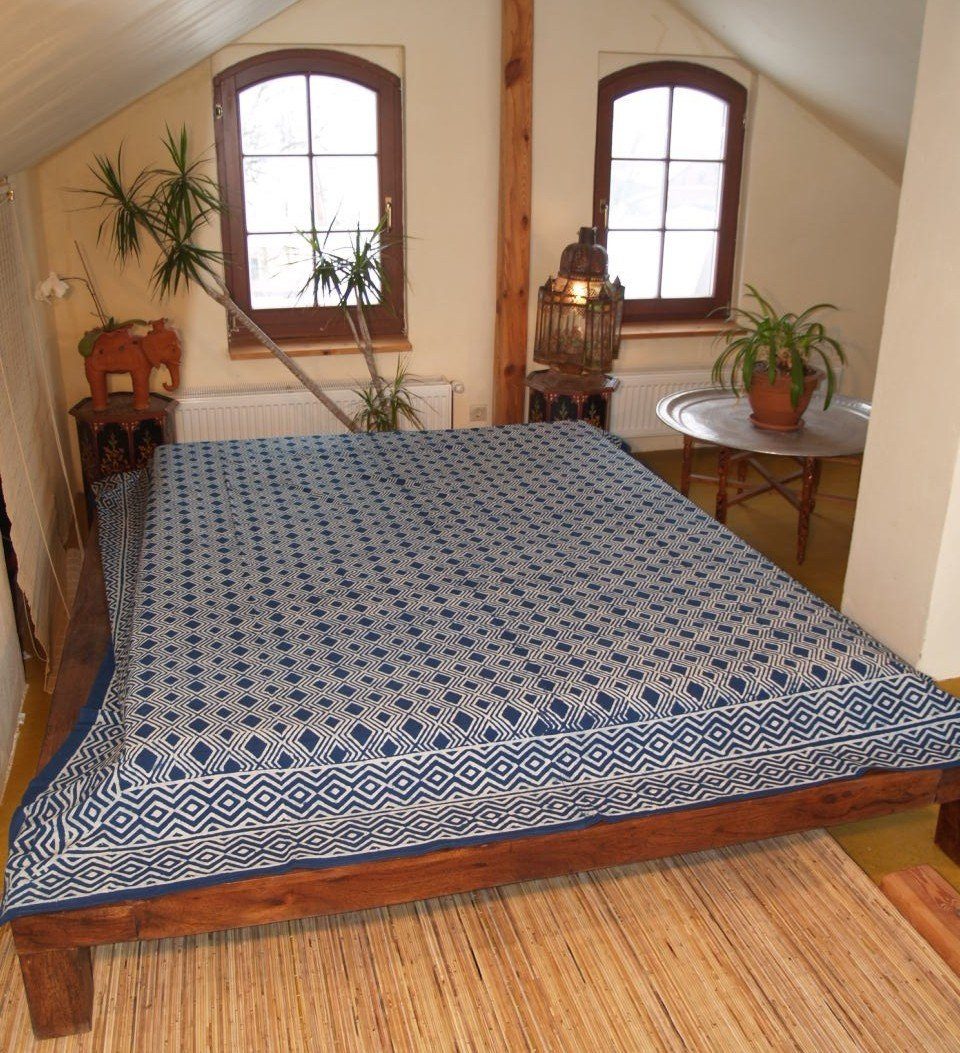 Guru-Shop Tagesdecke Blockdruck Tagesdecke, Bett & günstig online kaufen