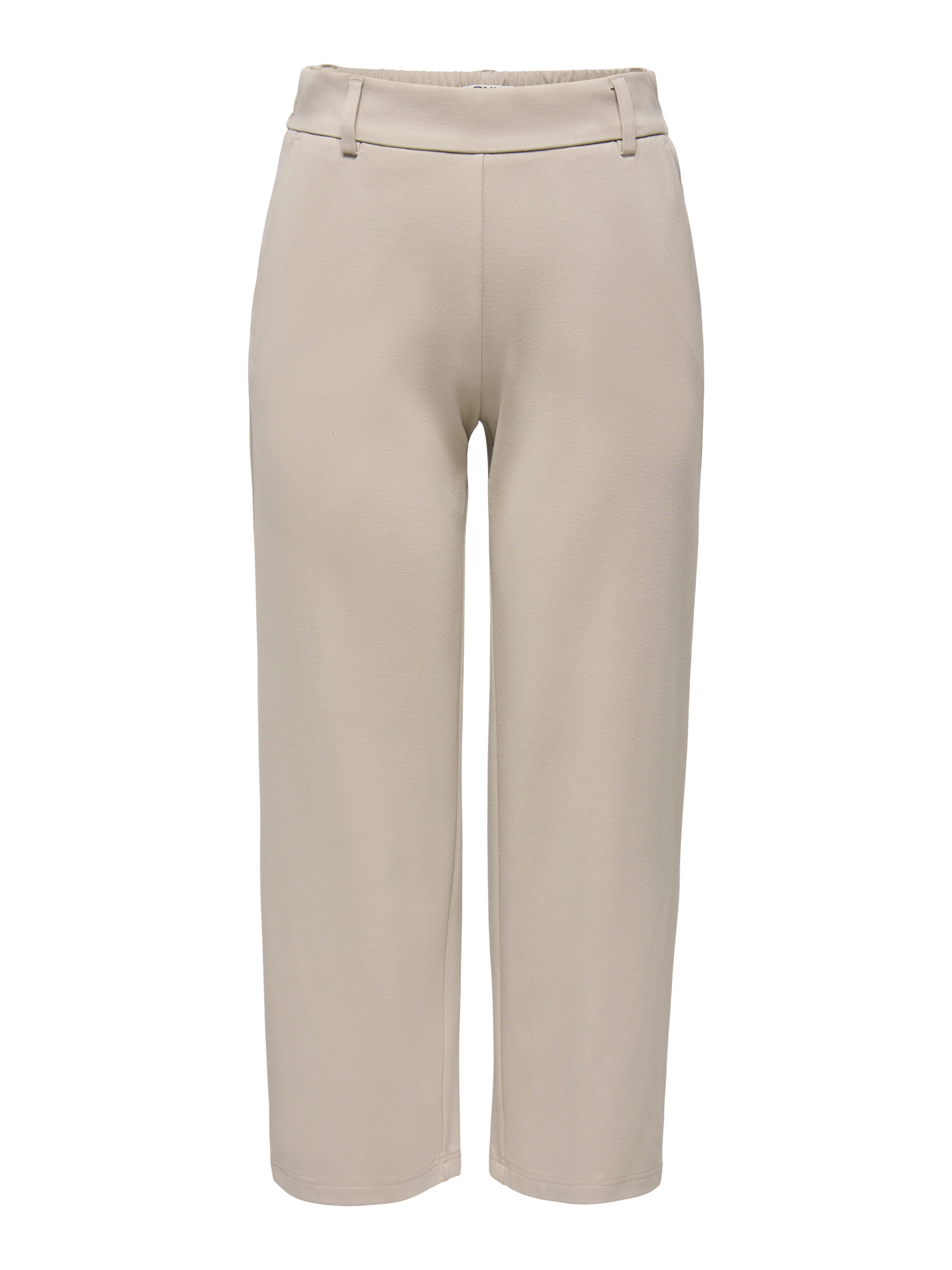 ONLY Culotte ONLPOPTRASH LIFE MW STRAIGHT CULOTTE PNT elastisches Bündchen hinten