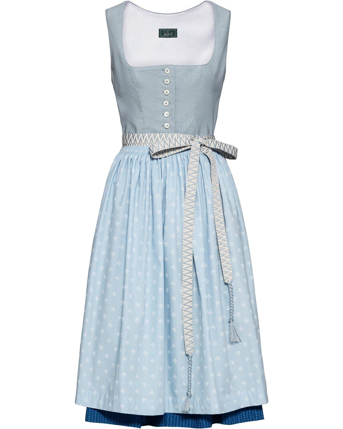 Luis Steindl Dirndl Midi-Dirndl mit Stretch-Oberteil