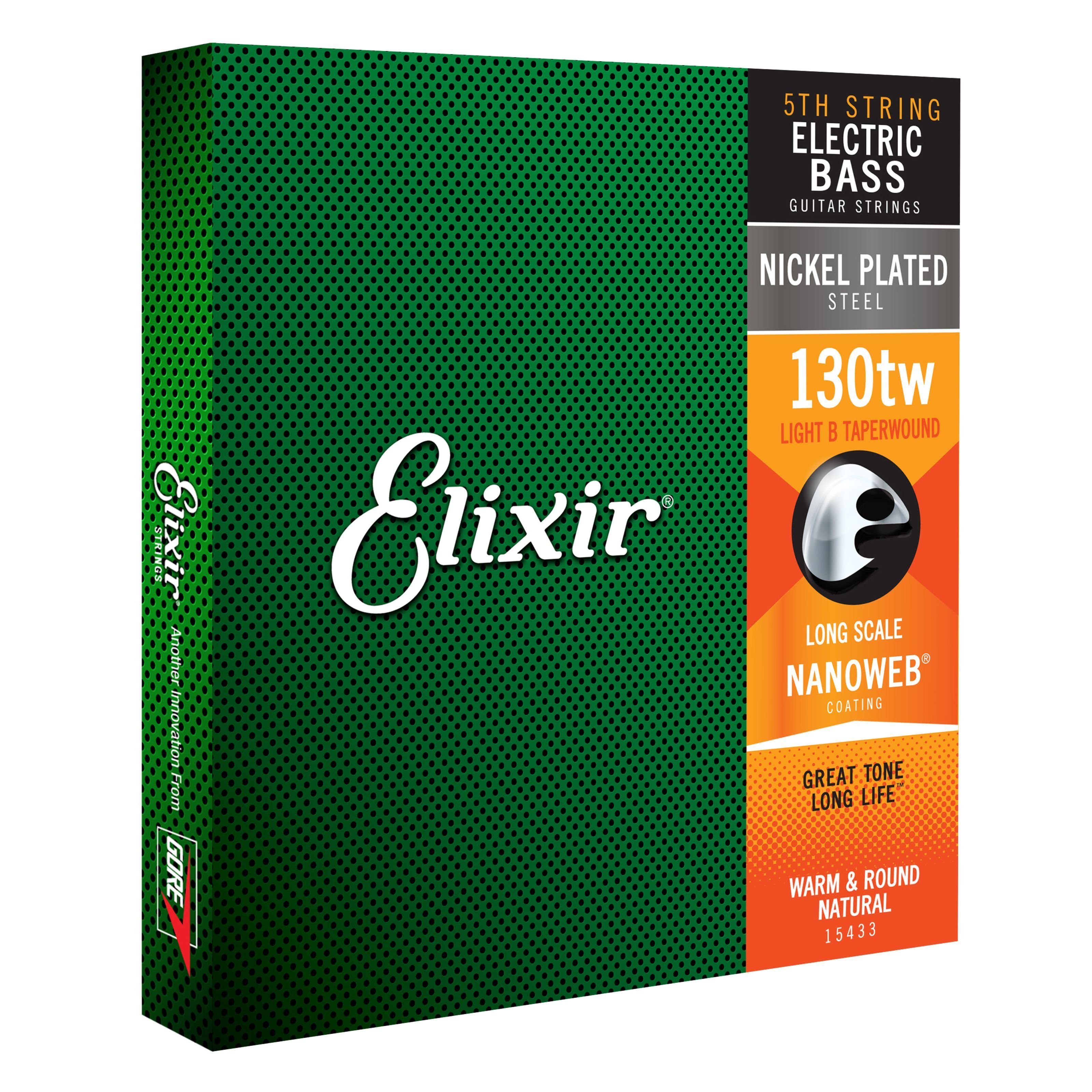 Elixir Saiten, 15433 Einzelsaite Bass 130XL-TW - Einzelne Basssaite