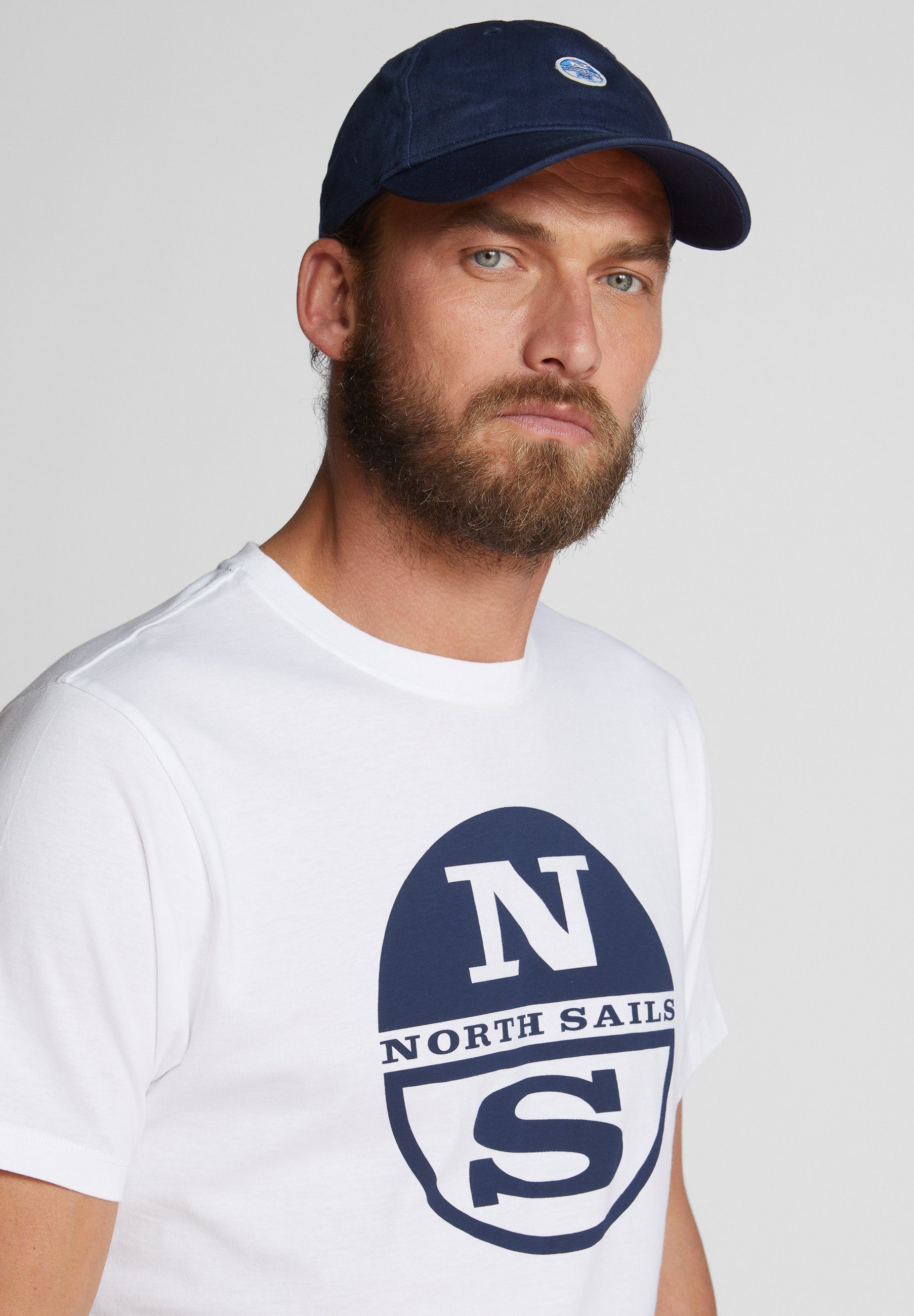 weiss T-shirt Sails North Maxi-Logo mit T-Shirt