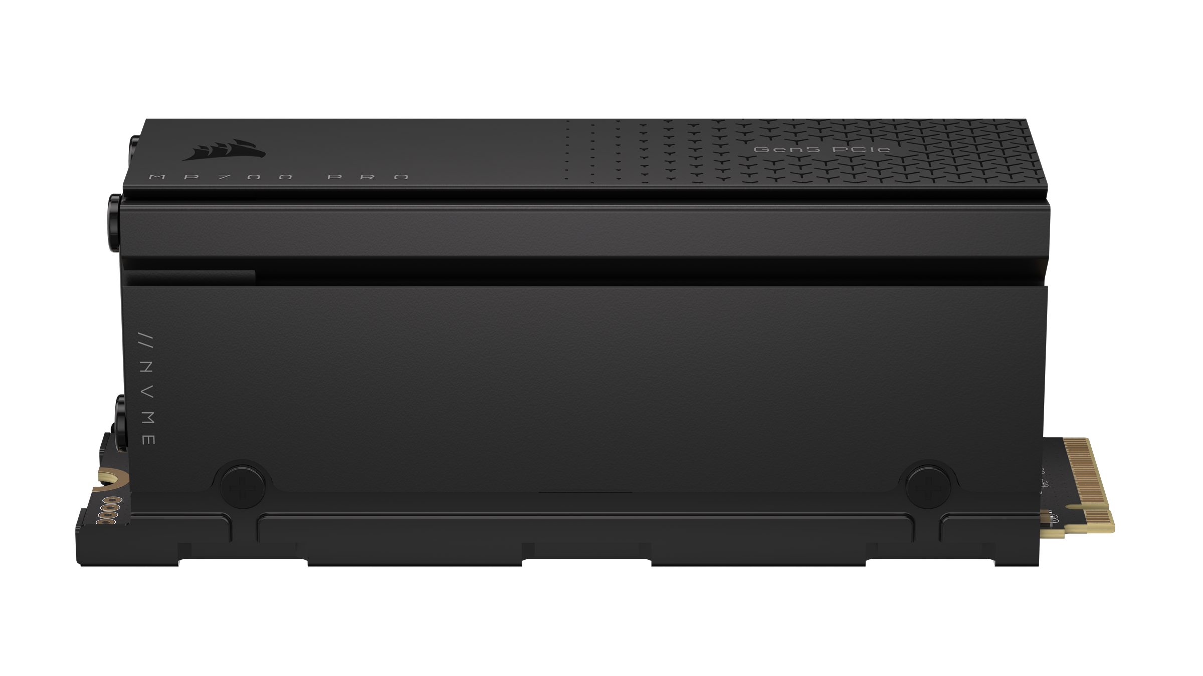 Corsair MP700 PRO 2TB M.2 NVMe PCIe Gen. 5 x4 SSD with Cooler interne SSD 12400 MB/S Lesegeschwindigkeit, 11800 MB/S Schreibgeschwindigkeit, Microsoft DirectStorage