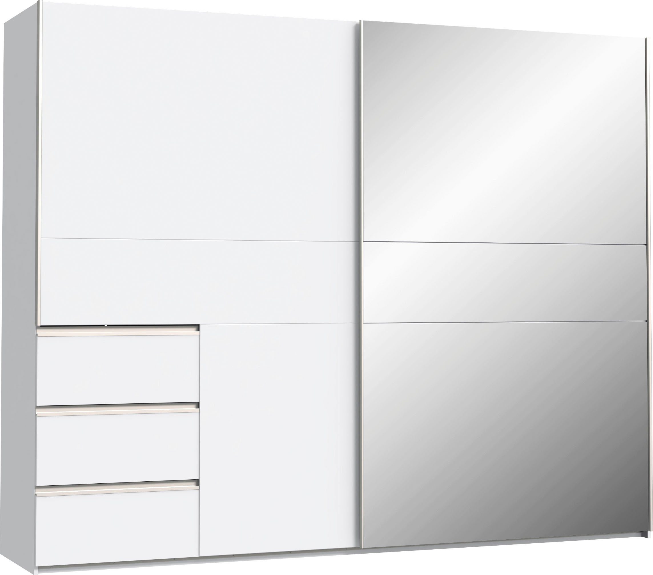 FORTE Schwebetürenschrank mit 3 Schubladen