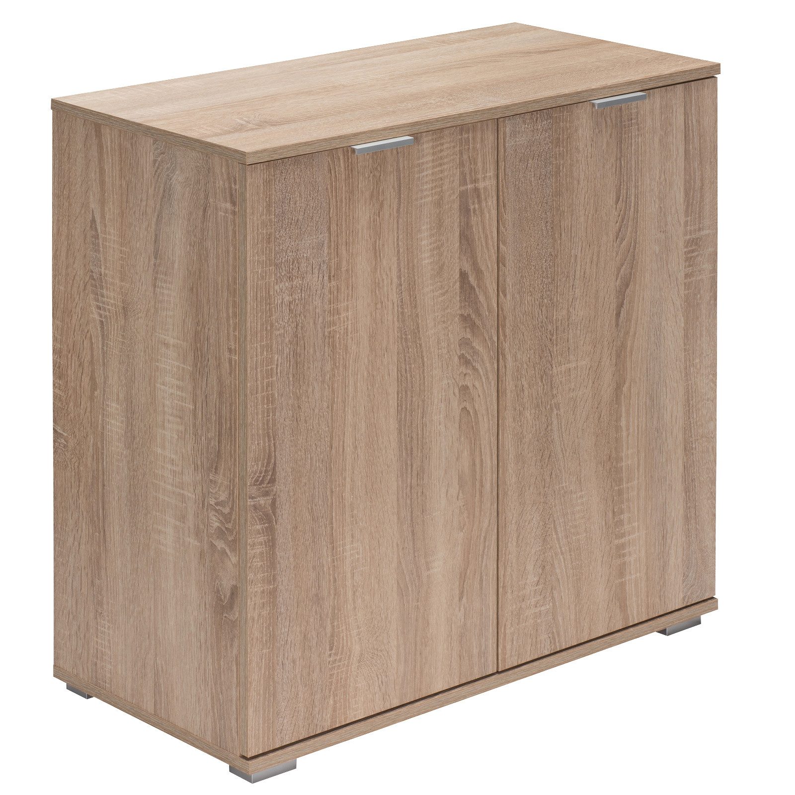 Casaria Kommode Alba DB111, mit 2 Türen 71x74x35cm höhenverstellbarer Einlegeboden Holz