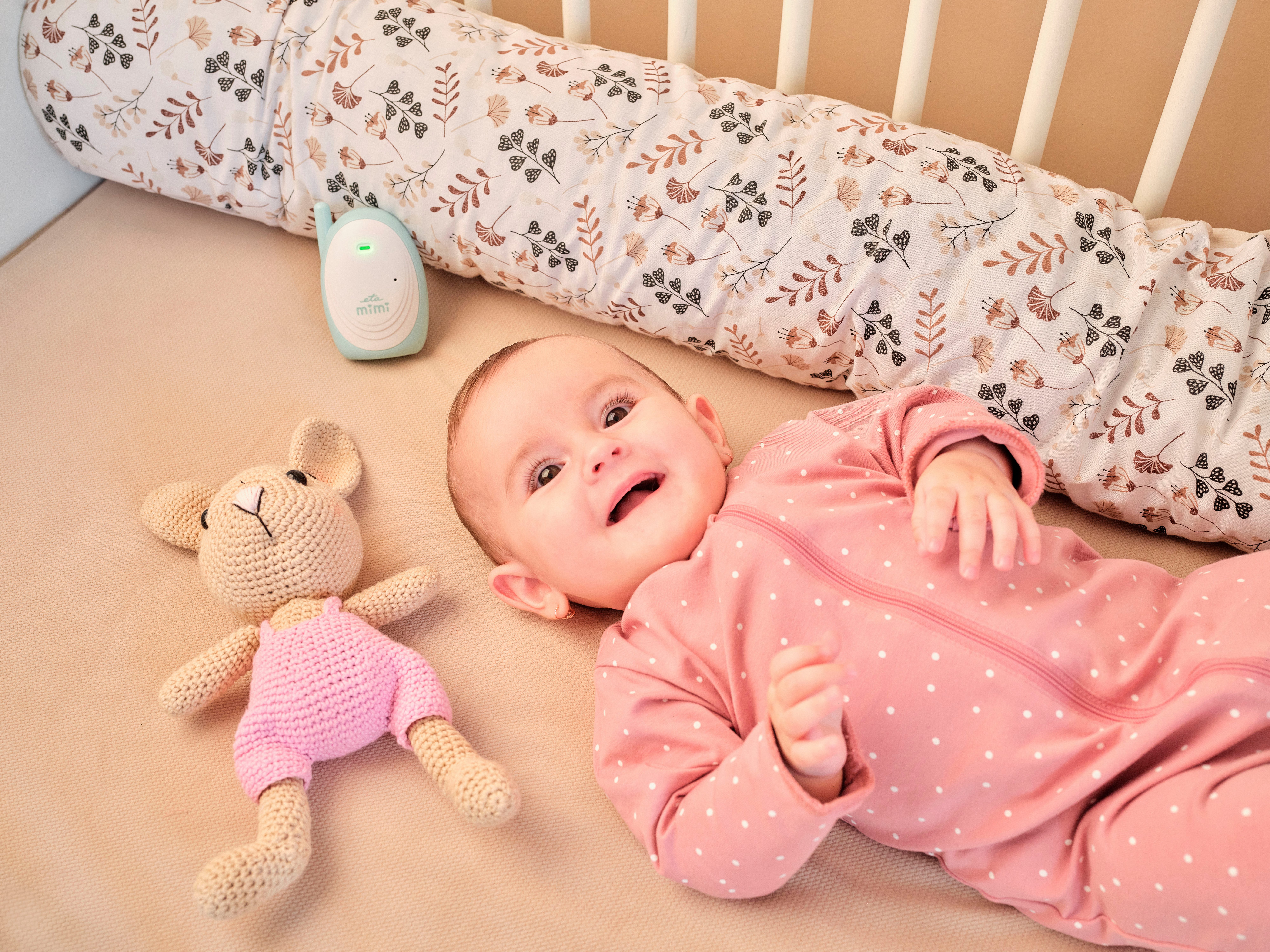 eta Babyphone Babyphone ETA Mimi, Reichweite von bis zu 300m, LED-Anzeige