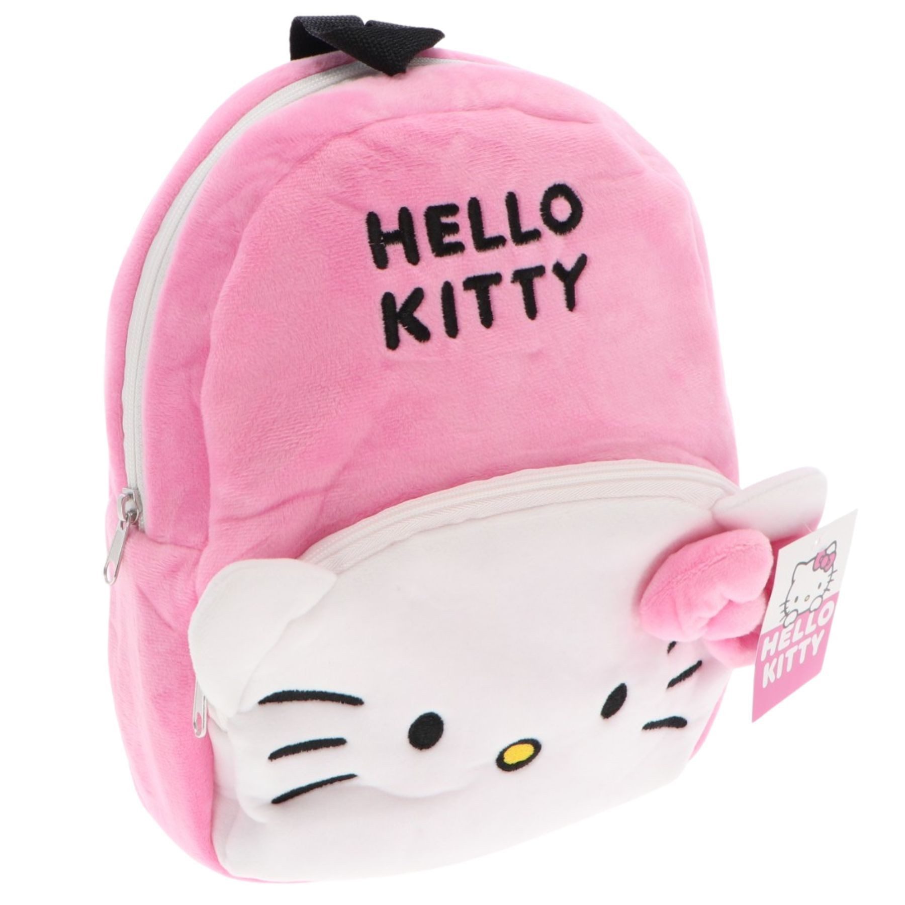 Hello Kitty Kinderrucksack Kinder Rucksack aus weichem Plüschmaterial 3 bis 12 Jahre