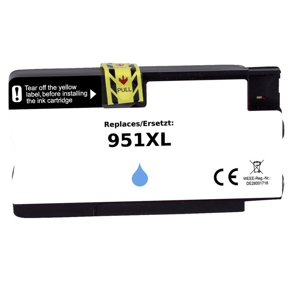Thumbnail - Renkforce Renkforce Druckerpatrone ersetzt HP 951XL, CN046AE Kompatibel Cyan R Tintenpatrone