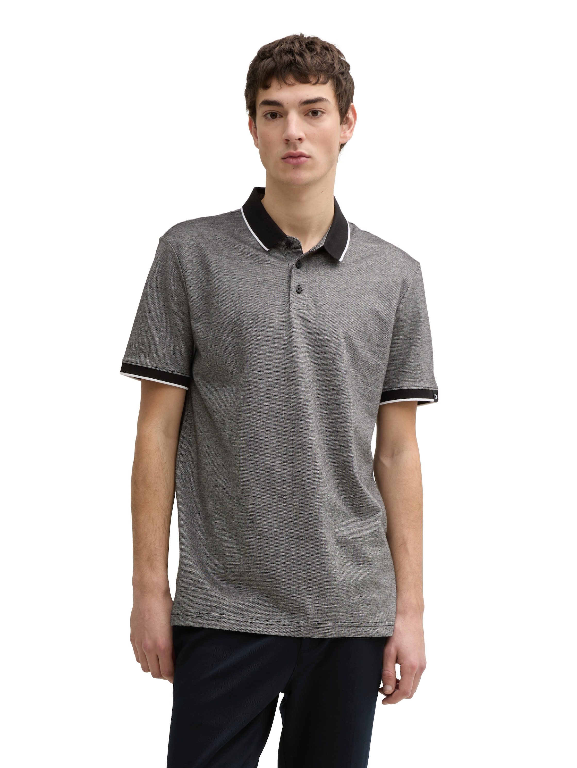 TOM TAILOR Denim Poloshirt mit Kontrastdetails günstig online kaufen