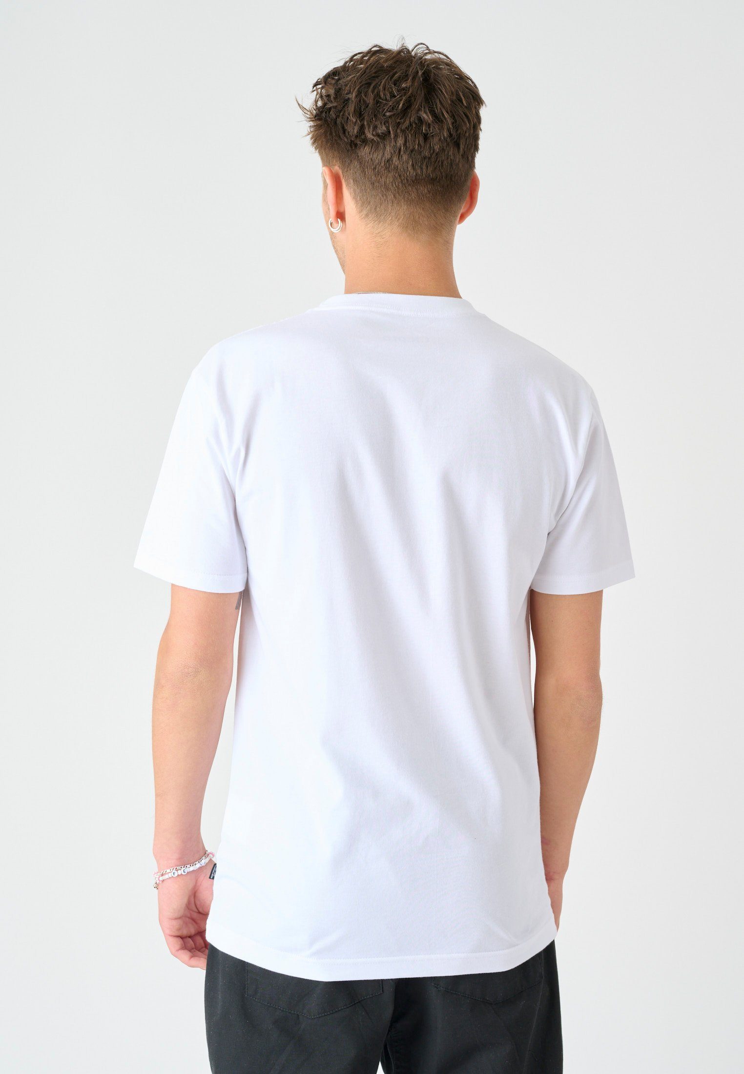 Cleptomanicx T-Shirt So Long Frontprint weiß mit großem