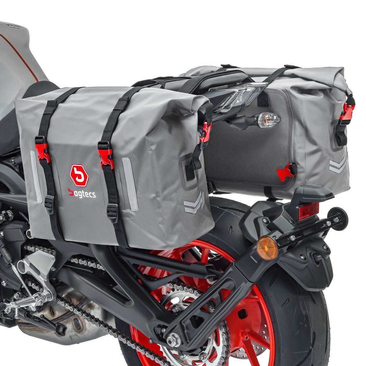 Reisetasche Motorrad Satteltaschen Wasserdicht # G8R 2x30L Rollverschluss Seitenta