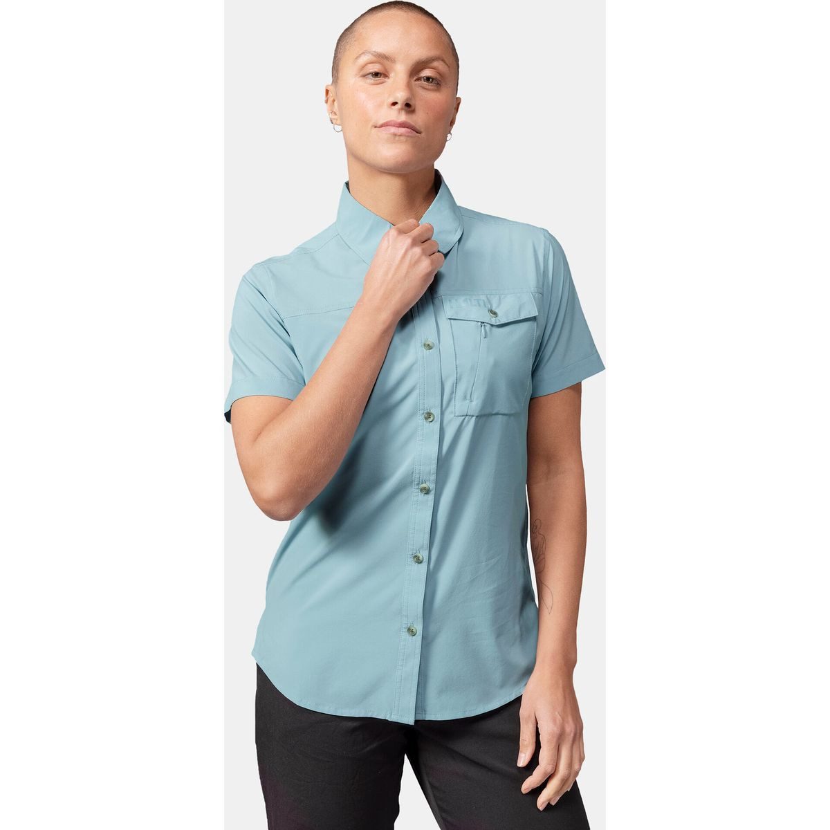 HALTI Kurzarmshirt Samoy W T-shirt Ideal für Freizeit und Alltag, bietet dieses T-Shirt Komfort und Stil