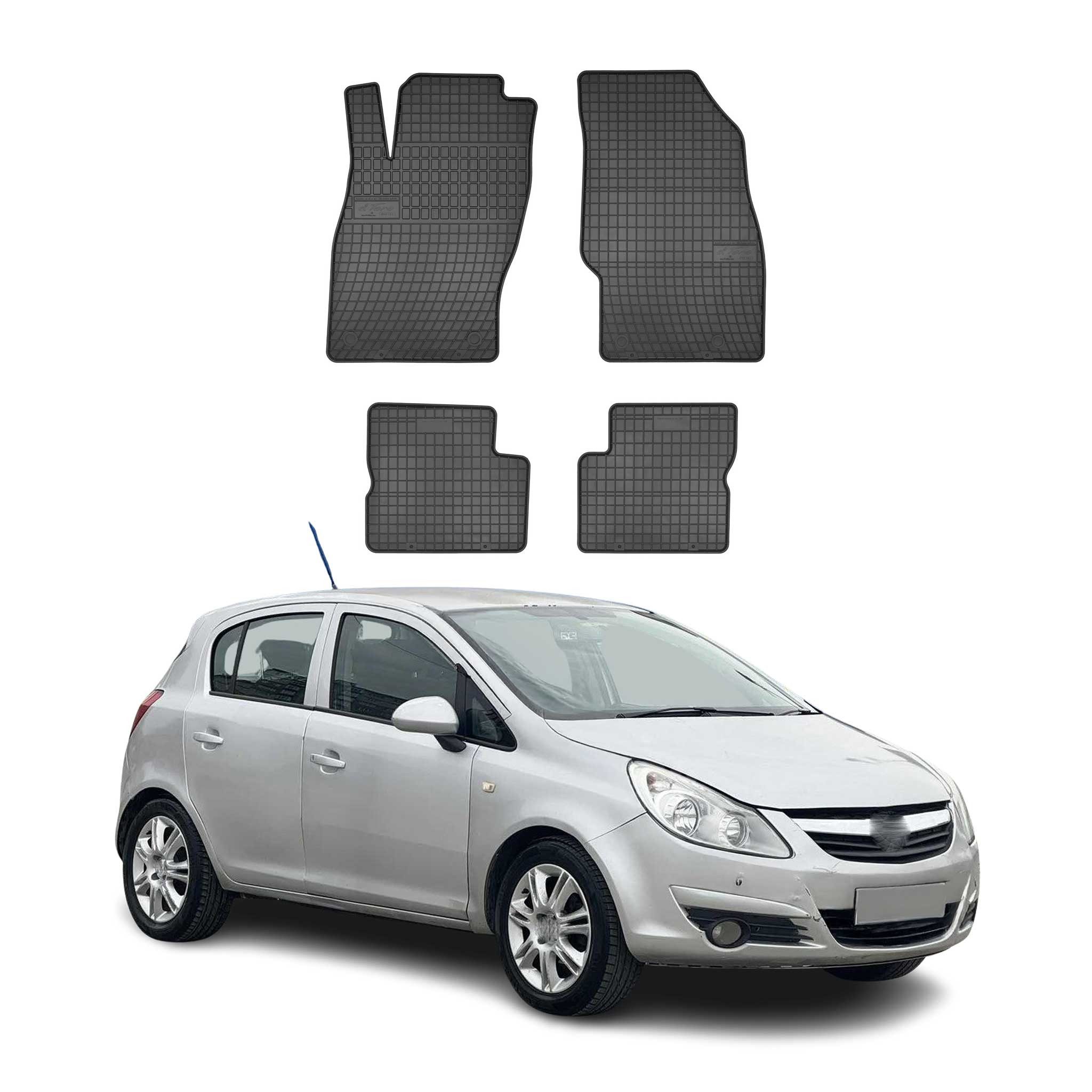 OMAC Auto-Fußmatten für Opel Corsa D 2006-2014 Automatten 2 tlg (4 St), für Opel Corsa D 2006-2014 Opel Corsa D 2006-2014, Antirutsch,Wasserfest,Einfache Installation