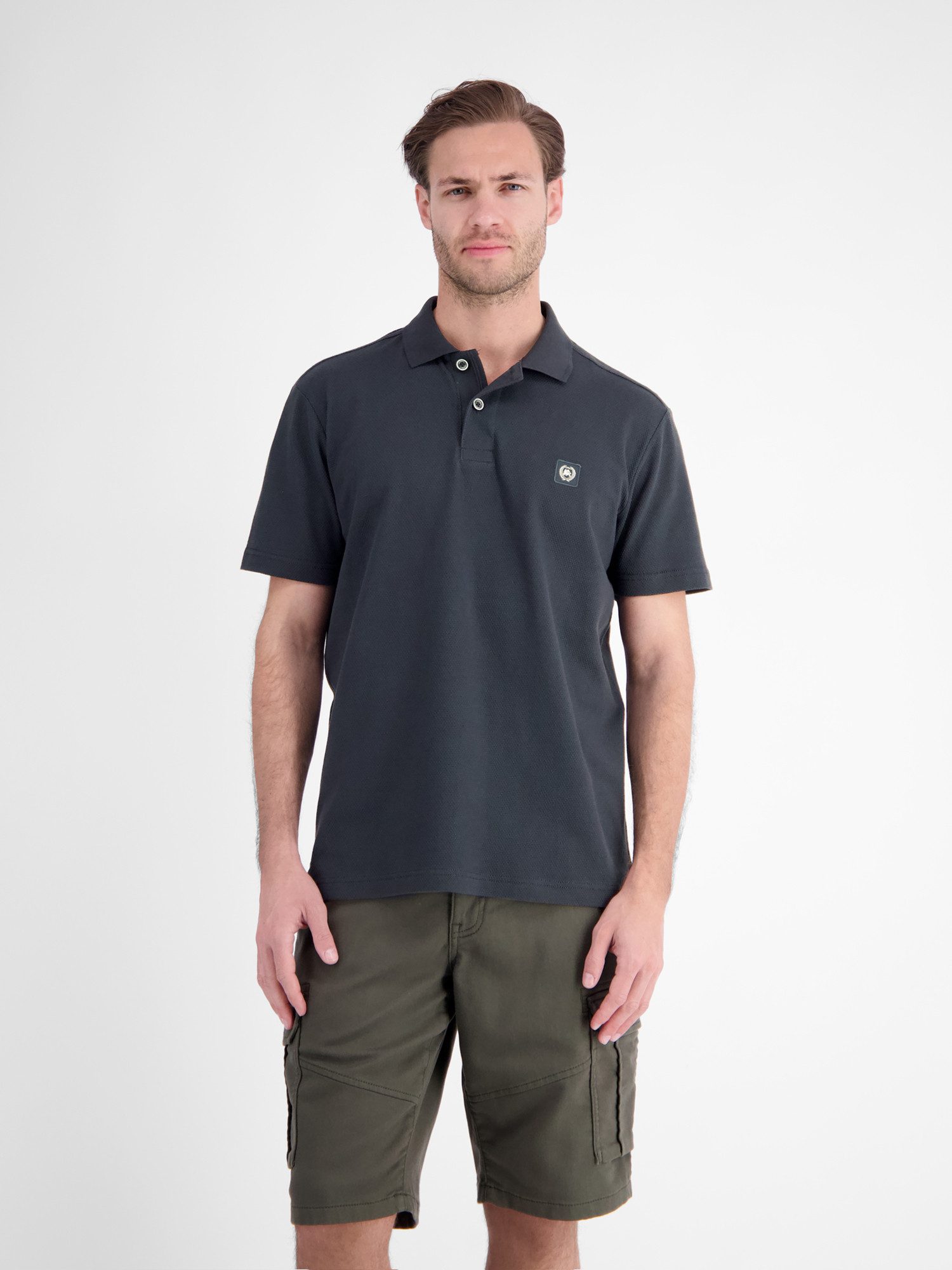 LERROS Poloshirt Maskulines Poloshirt aus Baumwolle mit griffiger Struktur
