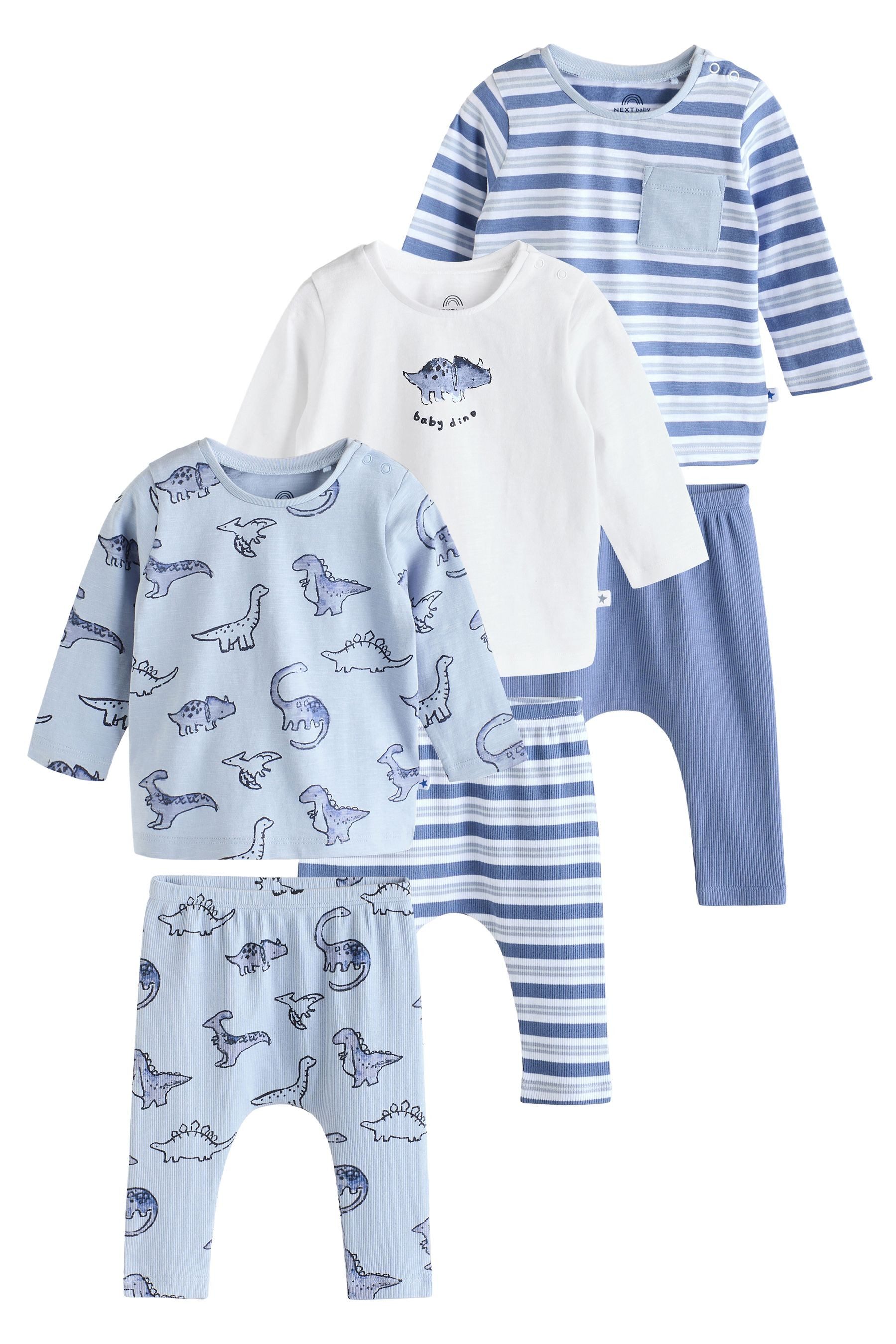 Shirt & Hose 6er-Pack Baby Oberteil und Leggings
