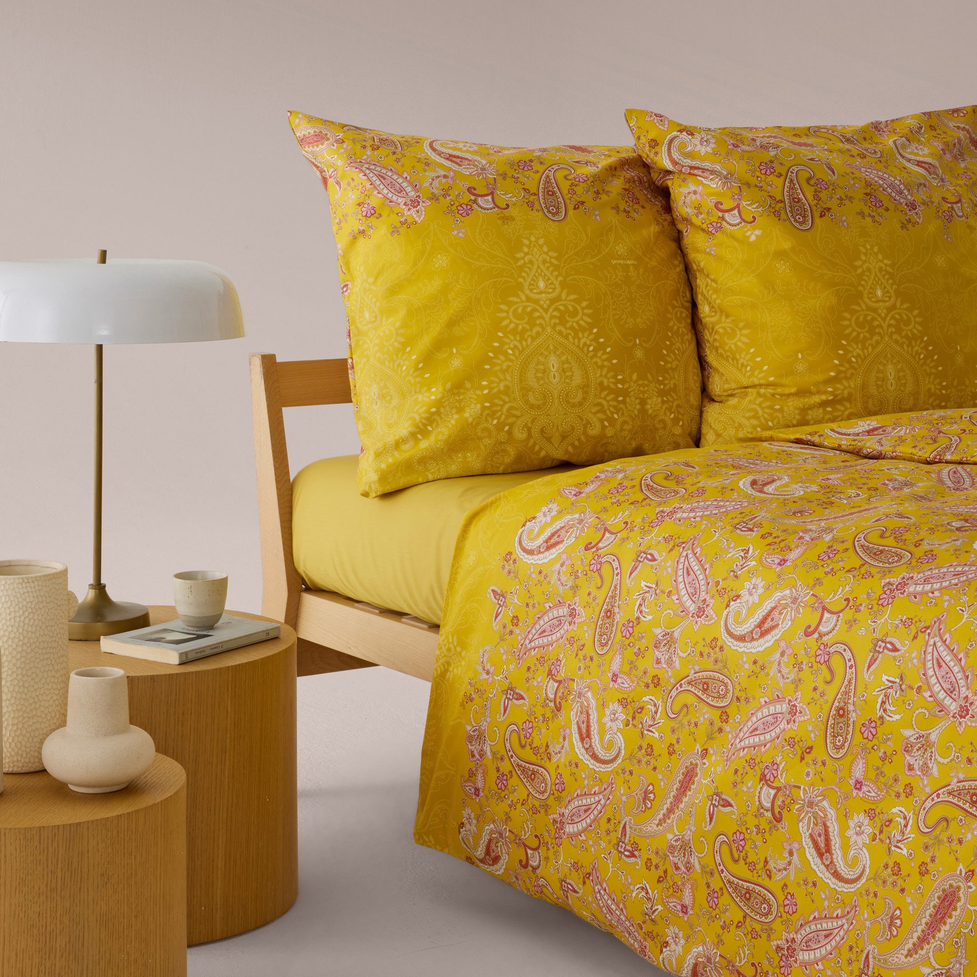 Bassetti Bettwäsche Bettwäsche "Monnalisa", Mako-Satin, Paisley