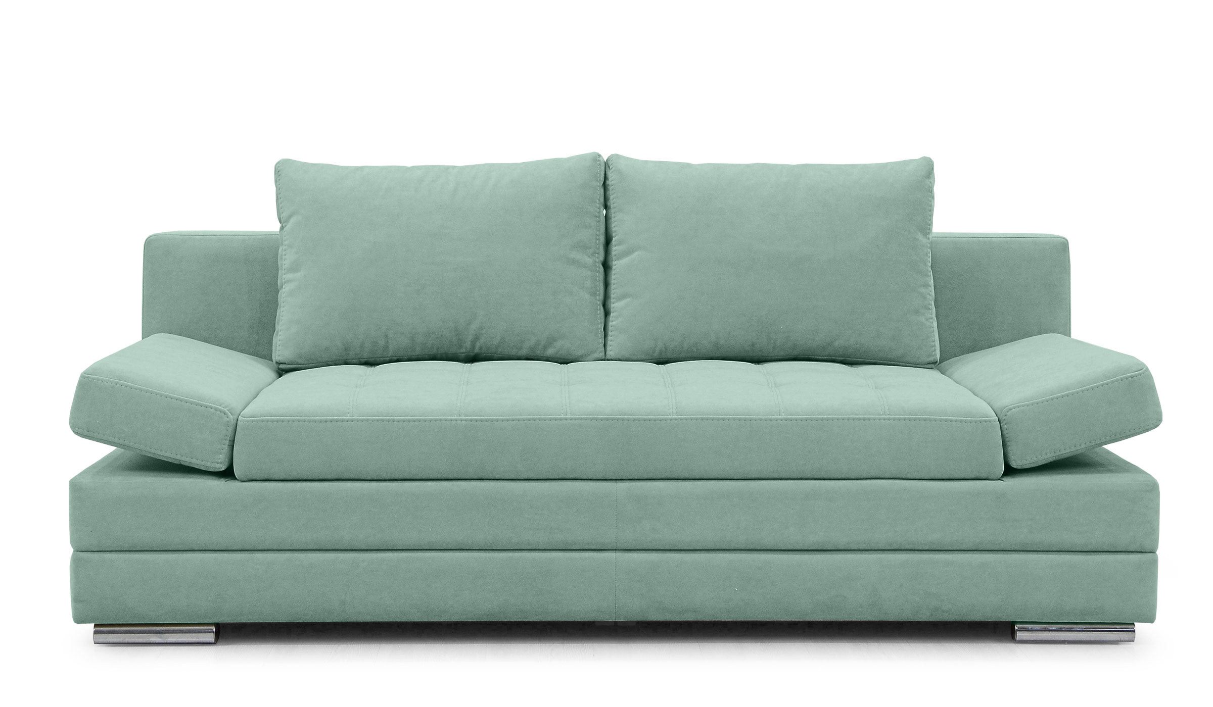 Hygger Möbelhaus Schlafsofa Barni Sofa mit Bettfunktion und Bettkasten, Inkl. Armteilverstellung, Langlebiger Sitzkomfort dank Wellenunterfederung und Federkern., Kostenlose Lieferung & Montage in ganz Deutschland.