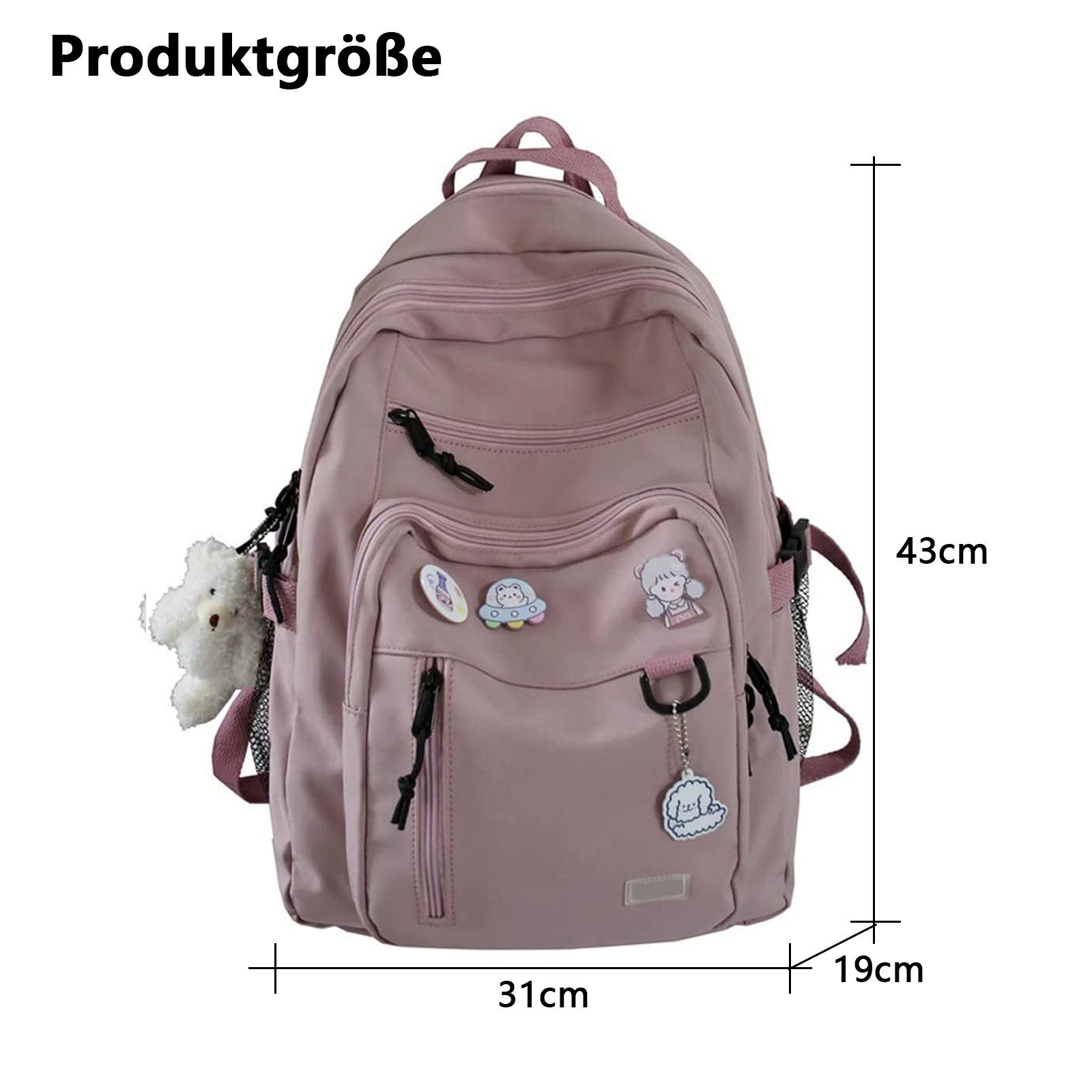 REDOM Laptoprucksack Laptoptasche Rucksäcke Schulrucksack Alltagsdaypack (e günstig online kaufen