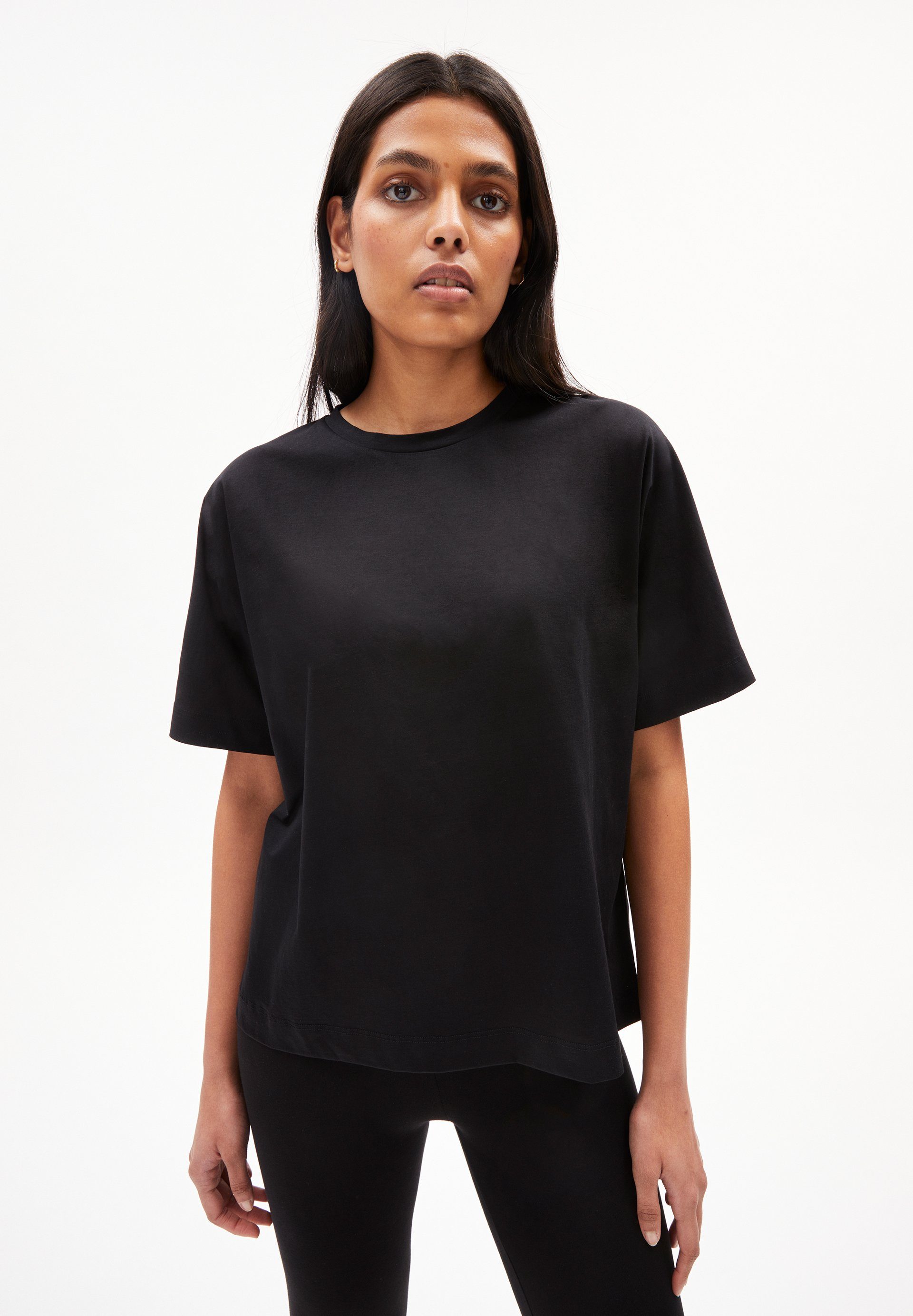 Armedangels T-Shirt KAJAA MERCERIZED (Loose Fit) Rundhalsausschnitt
