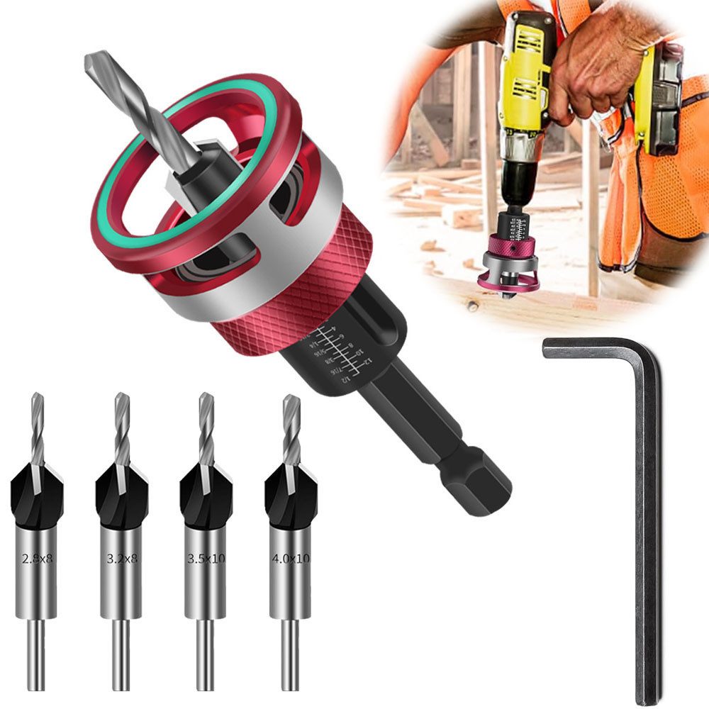 JOYOLEDER Senkbohrer 6 tlg Kegelsenker-Bohrer-Set, Bohrsenker günstig online kaufen