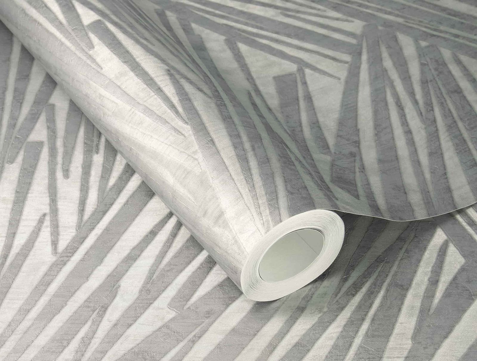 Rasch Vliestapete Grafik 3D-Effekt Striche Silber Metallic 608342 Sky Lounge