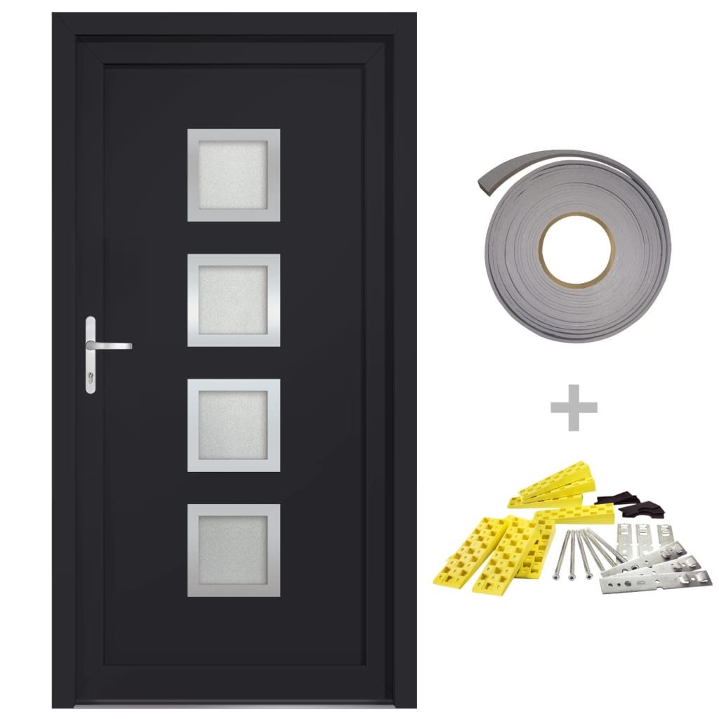vidaXL Haustür Haustür Anthrazit 98x190 cm günstig online kaufen