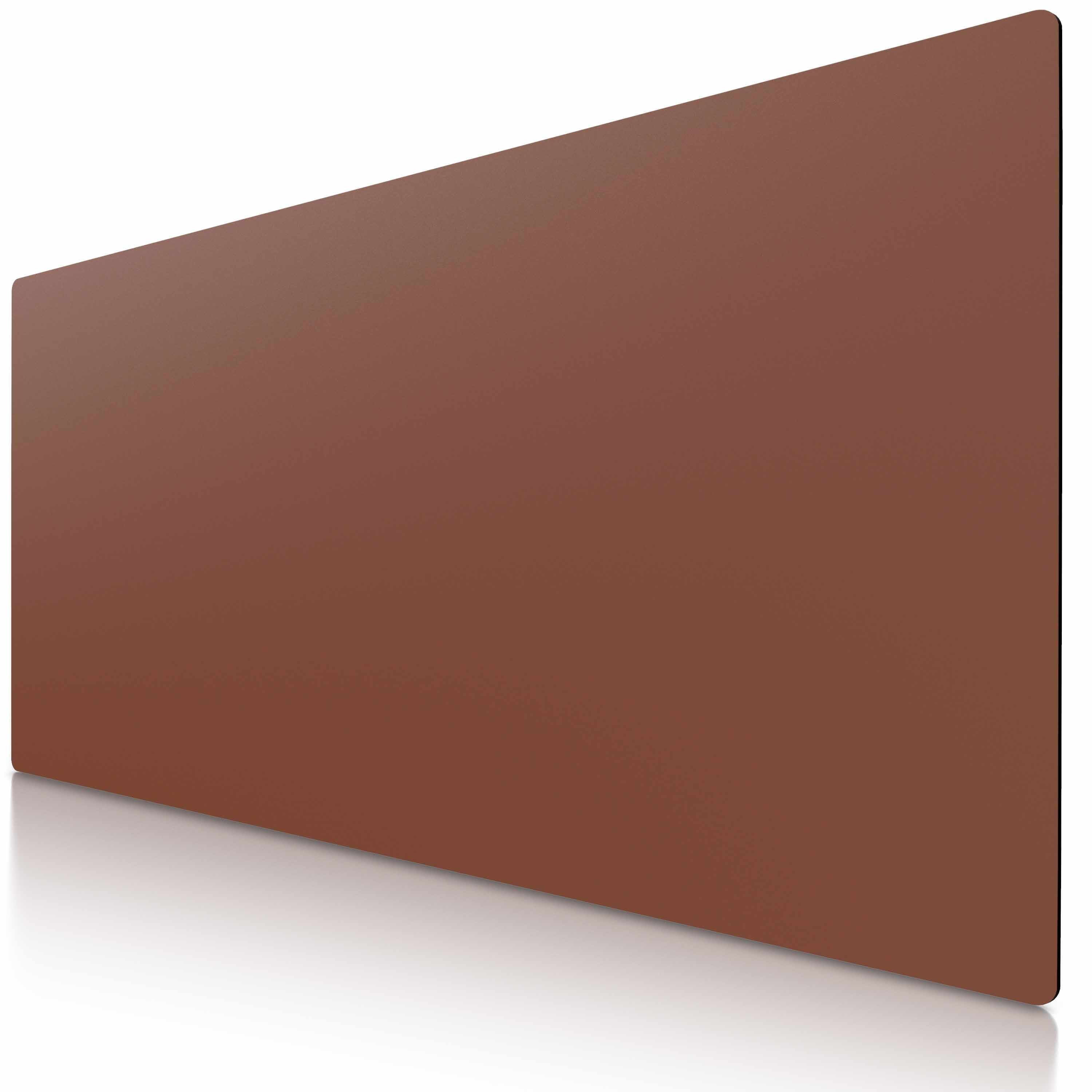 CSL Mauspad XXL Mousepad 900 x 400 x 3 mm, Tischunterlage, Elegante Leder Optik (1-St), rutschfest, abwaschbar, Office Schreibtischunterlage, braun