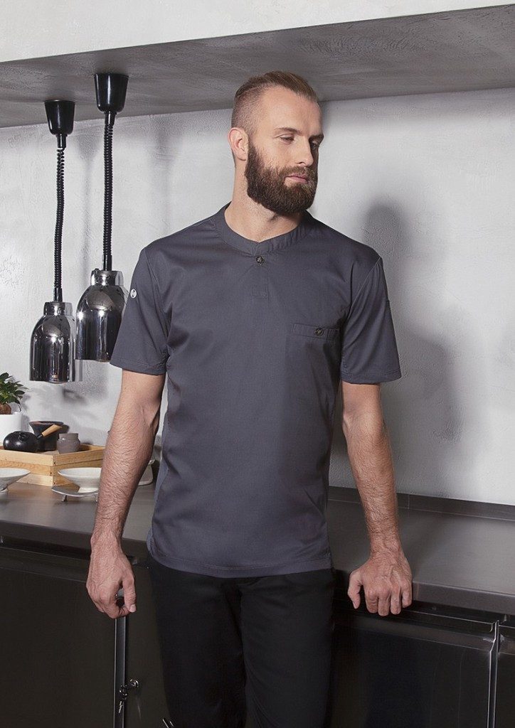 Karlowsky Fashion Kurzarmshirt KARLOWSKY Herren Arbeitsshirt PERFORMANCE Kurzarm Slim Anthrazit
