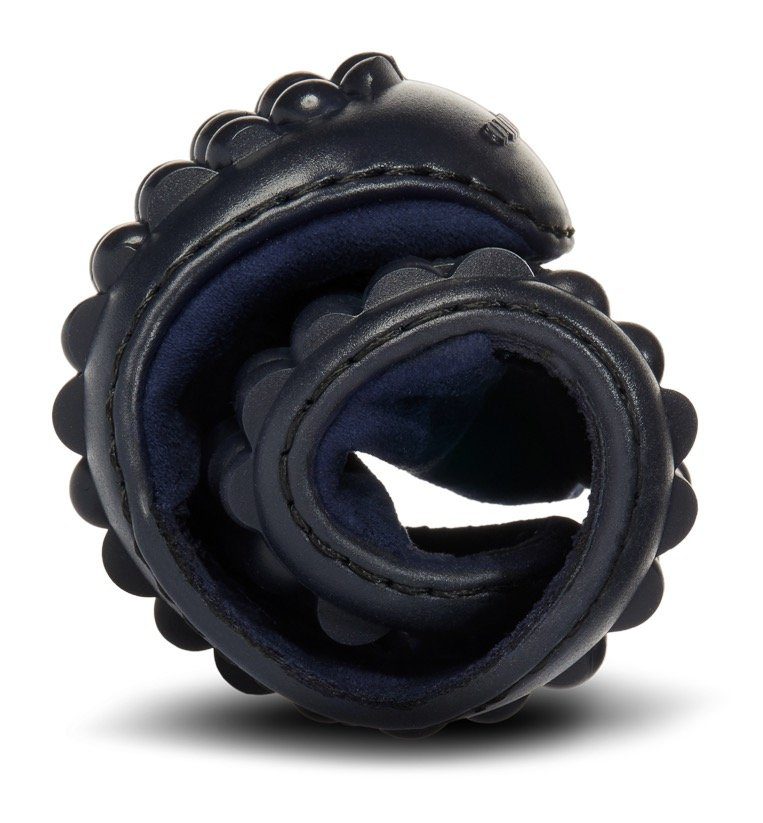 Klettverschluss mit Leguano praktischem Barfußschuh dunkelblau