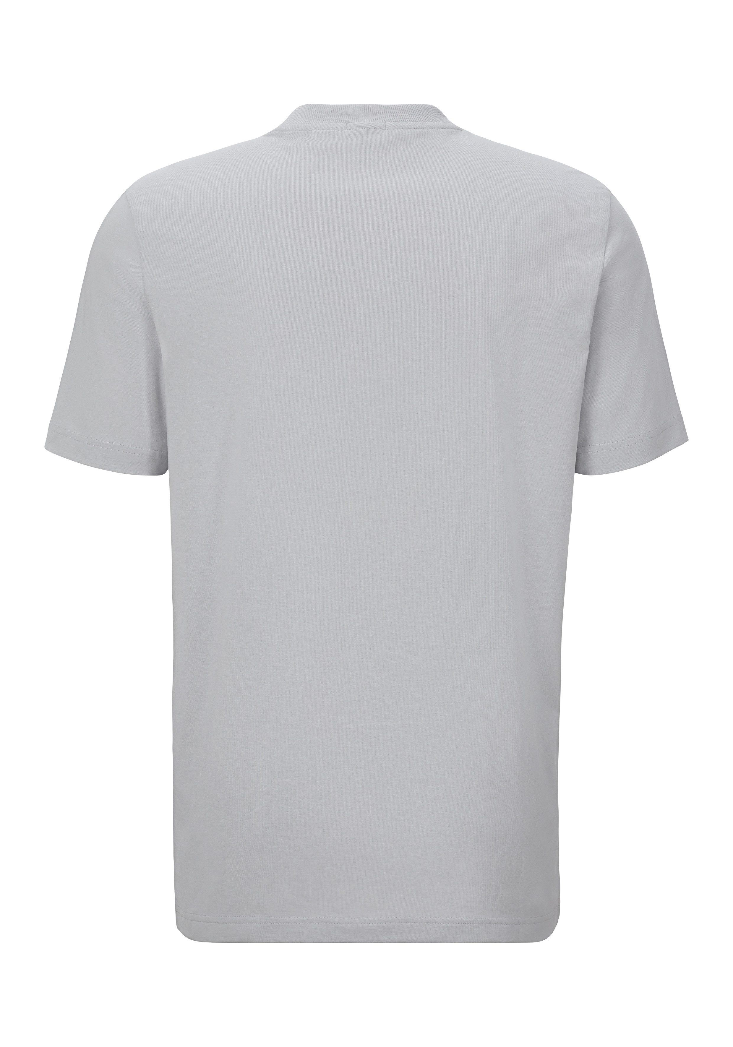 BOSS GREEN Rundhalsshirt Tee mit gummiertem günstig online kaufen