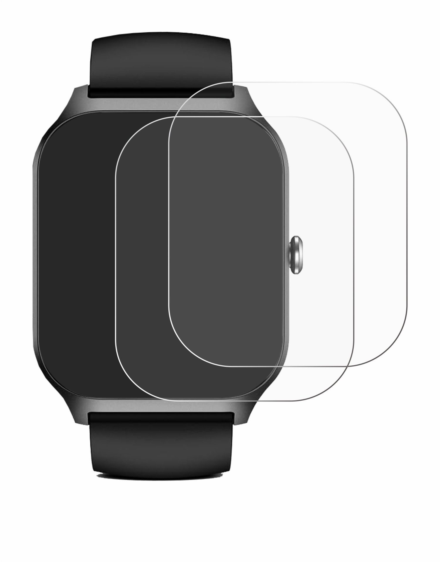 ScreenLeaf Displayschutzfolie Schutzfolie für Kriutefy Smartwatch 1.83", 2 Stück, Displayschutz Schutz Folie Klar Transparent