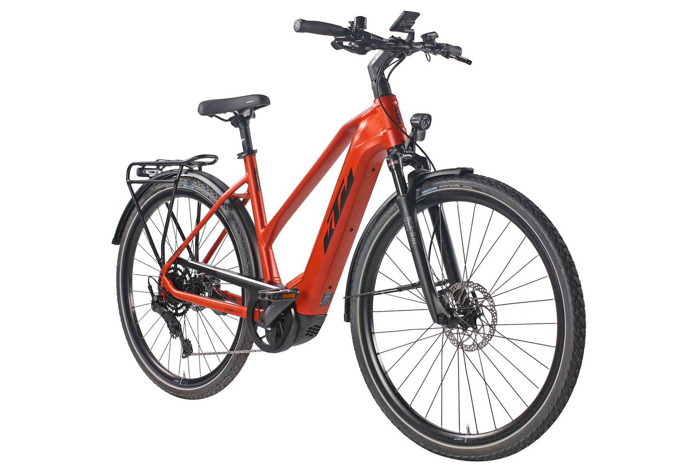 Thumbnail - KTM E-Bike KTM Macina Sport 510 500 Wh Damen Trapez orange 2025, 9 Gang Shimano Cues, Kettenschaltung, Bosch Performance...