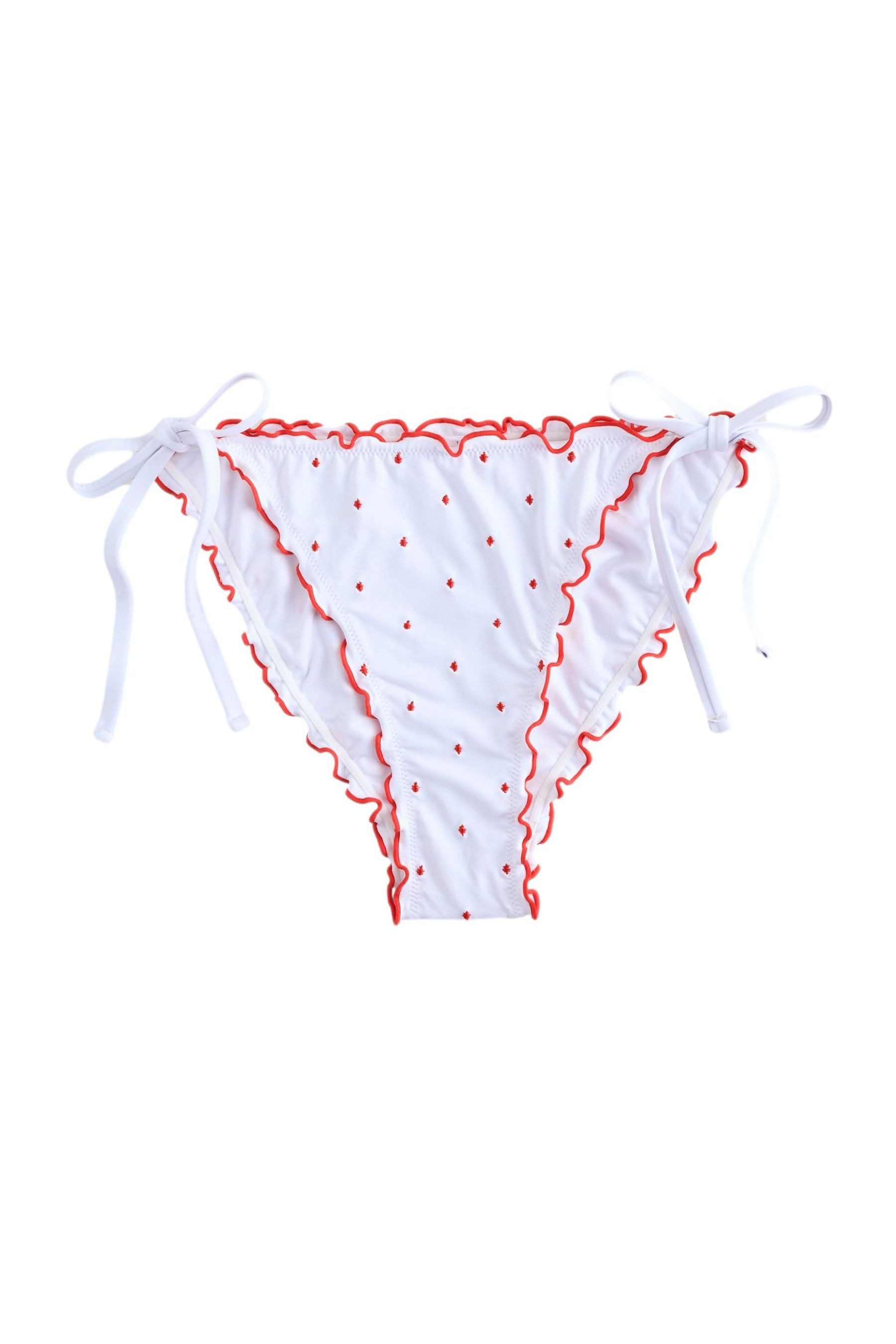 Next Bikini-Hose Seitlich gebundene Bikinihose mit Kräuselrand (1-St) günstig online kaufen