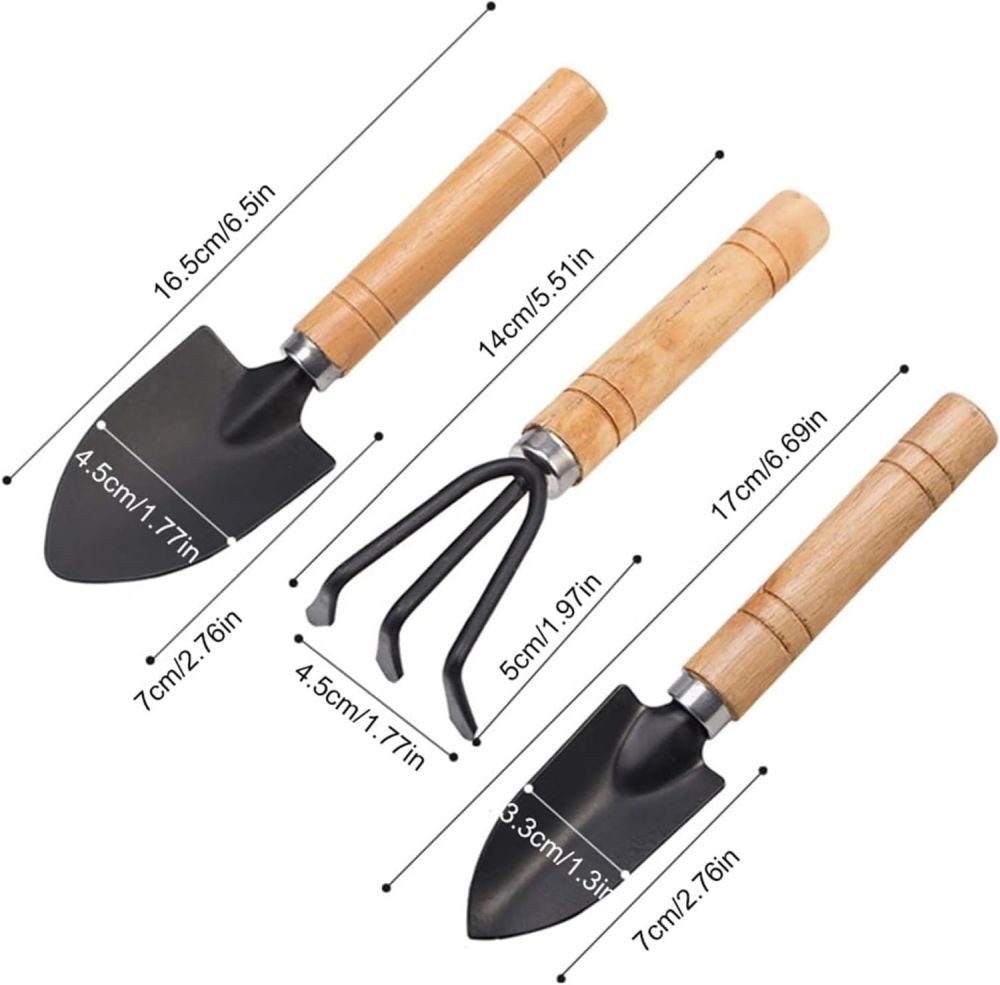 MEGAGOODS Gartenpflege-Set 3-tlg. Mini-Gartenwerkzeug Set für günstig online kaufen