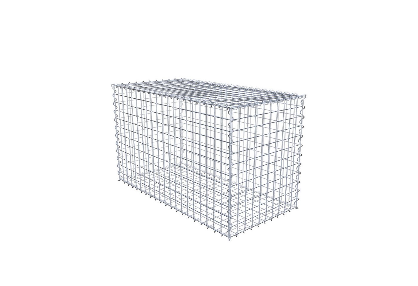 Thumbnail - Gabiona Gabionenzaun Gabione 100 cm x 60 cm x 50 cm (L x H x T), Maschenweite 5 cm x 5 cm, (Gabione 100 cm x 60 cm x 50 ...
