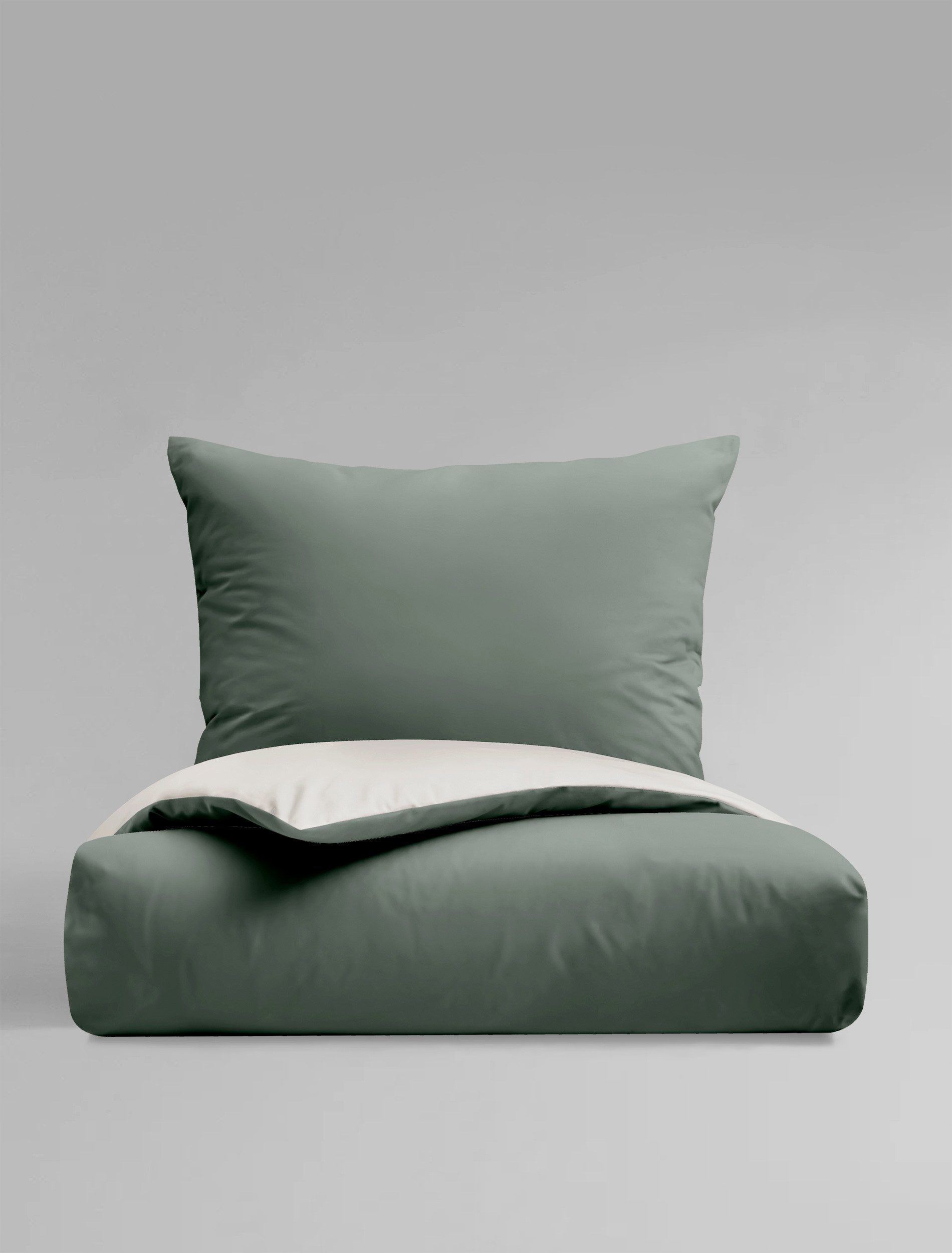 BIERBAUM Wendebettwäsche Modern Uni in Gr. 135x200 oder 155x220 cm, Renforcé, 2 teilig, Modernes Unidesign: Schlichte, elegante Optik für jedes Schlafzimmer