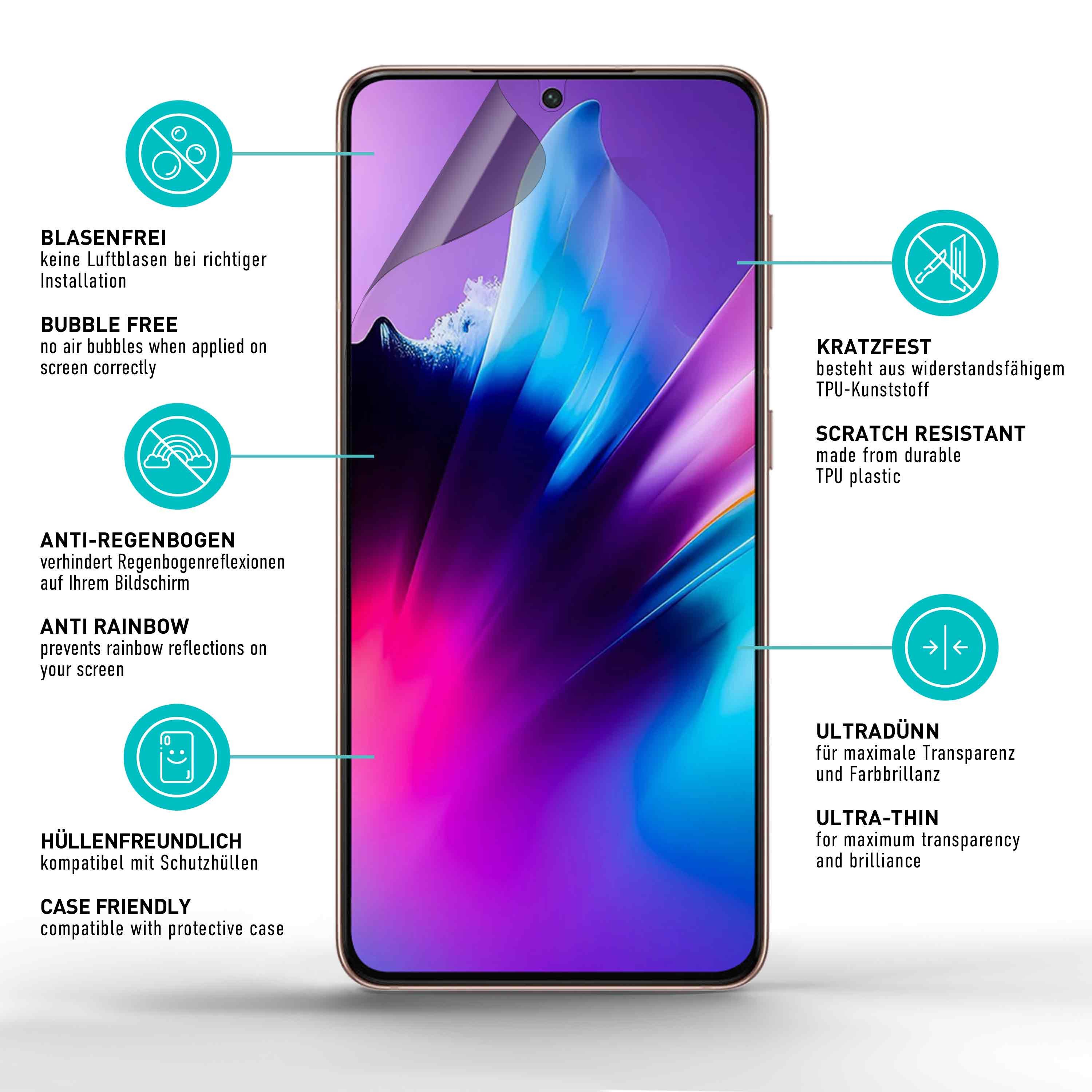 smartect Displayschutzfolie 2X TPU Schutzfolie Privacy für Samsung Galaxy S24 für Samsung Galaxy S24, Set, 2 Stück, Anti-Spy, Kratzfest, Blasenfrei, Oleophob, F – Bild 5 von 5