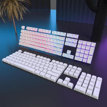 SOLIDEE RGB Hintergrundbeleuchtung Gaming-Tastatur (mit transparentem Design und verbesserten für eine optimale Gaming)