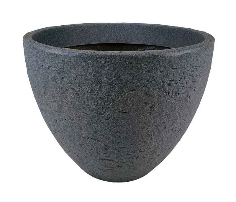 sesua Pflanzkübel Blumenkübel Stone Blumentopf Kunststoff rund grau
