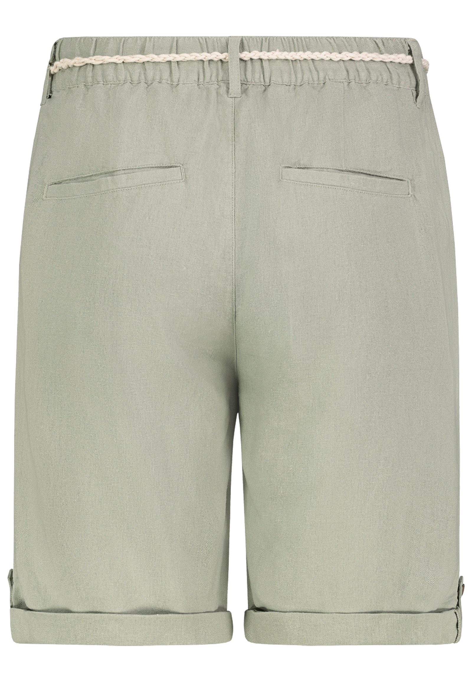 Eight2Nine Bermudas Damen Bermuda-Shorts mit Kordel Kurze Leinen-Viskose Shorts mit dekorativer Kordel, Seitentaschen