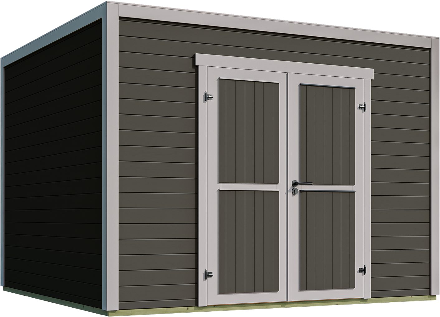 weka Gartenhaus Batu 3, Flachdach, Vollholztür, BxT: 300x304,6 cm, 28 mm starke Blockbohlen, in verschiedenen Farben