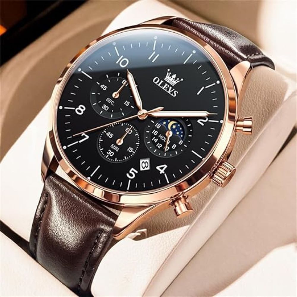 OLEVS Quarzuhr OLEVS Luxus Herrenuhr Chronograph günstig online kaufen