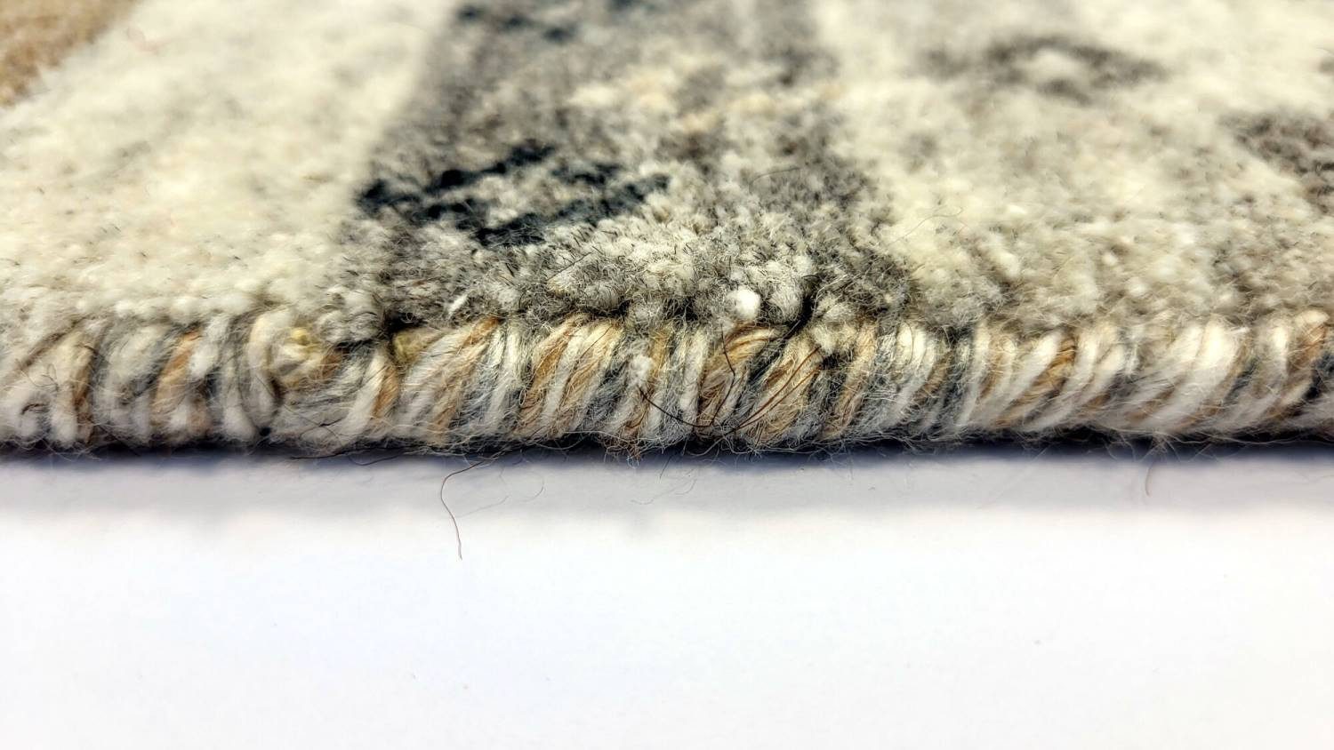 Rug Studios Teppich LHATI, Rechteckig, Höhe: 18 mm, Handgefertigt, 140 x 200 cm, Grau
