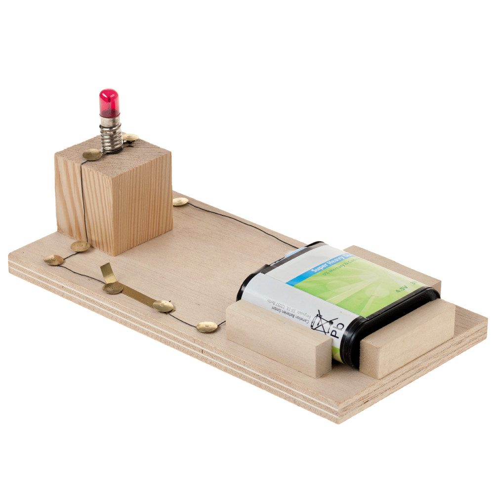 Warnblinkanlage Bausatz ab 8 J. Holzbaukasten