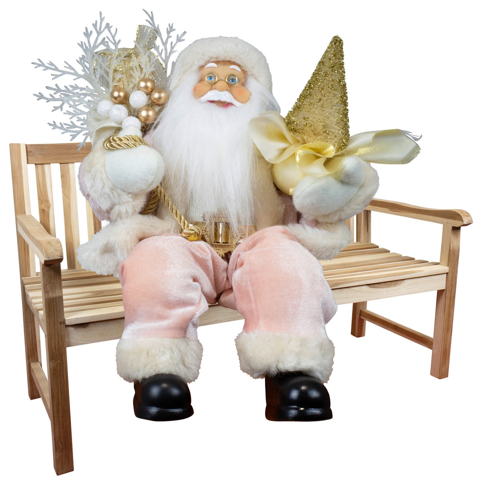 Christmas Paradise Weihnachtsmann sitzend 30cm - 5 Designs (Deko Figur, 1 S günstig online kaufen