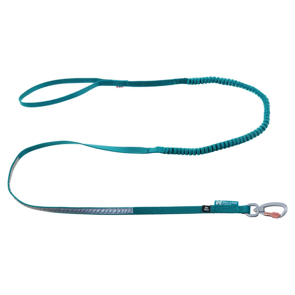 Non-stop dogwear Hundeleine Hundeleine Bungee Touring Leash türkis