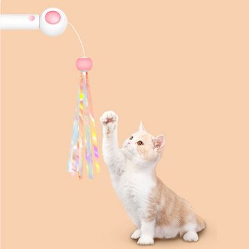 zggzerg Katzenangel Elektrisch Katzenangel, Versenkbare Interaktives Katzenspielzeug