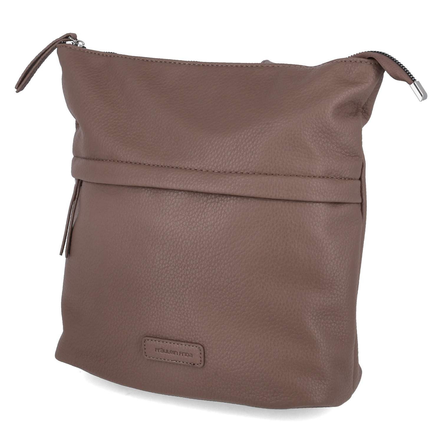 Fräulein Frida Cityrucksack Fräulein Frida FF2059,900 Rucksäcke Kunstleder taupe